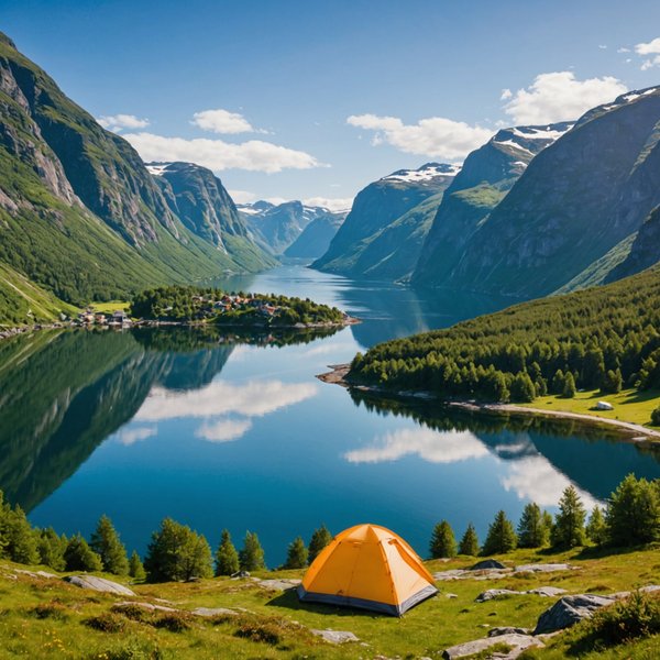 Quels sont les meilleurs conseils pour un camping en région de fjords norvégiens en été?