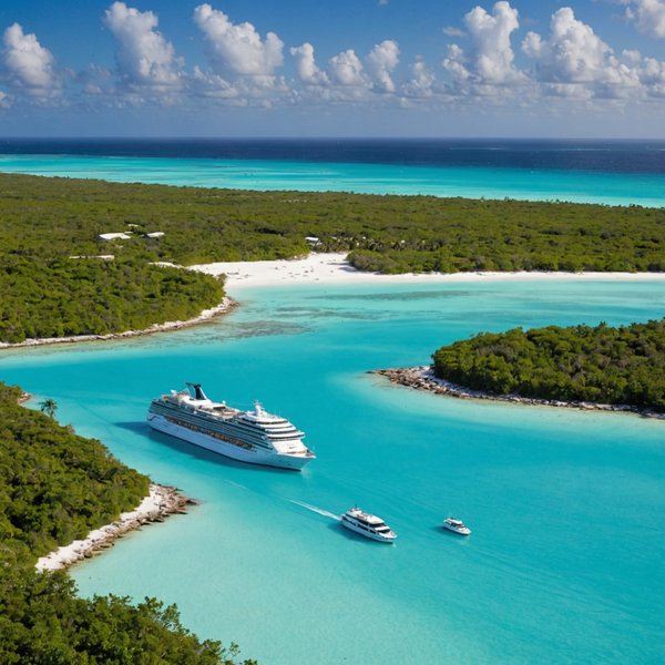 Quelles croisières offrent des excursions pour découvrir les lagons turquoises aux Bahamas?