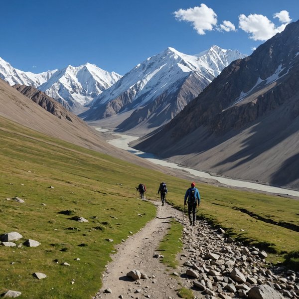 Quels sont les meilleurs itinéraires pour une randonnée dans les montagnes de Pamir, Tadjikistan?